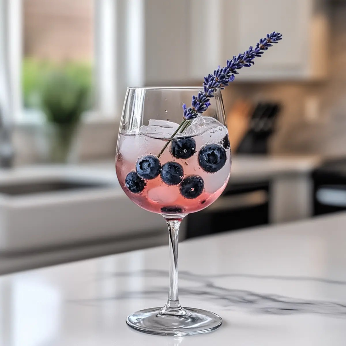 Blueberry Lavender Spritz Mocktail for a Refreshing Spring Sip