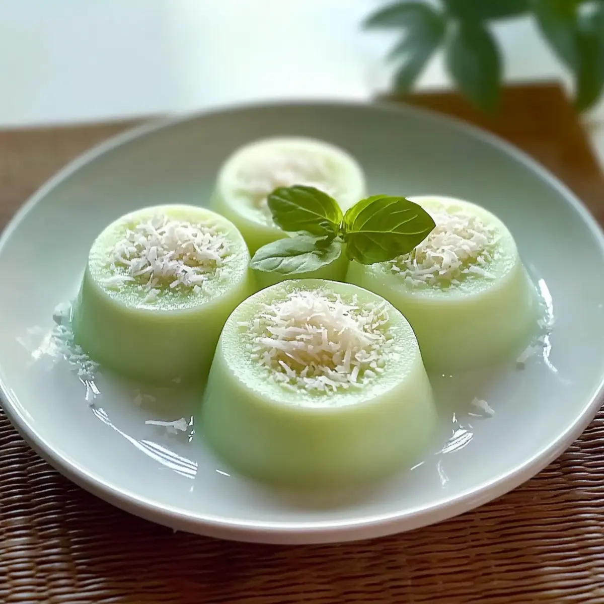 Creamy Pandan Coconut Panna Cotta for Tropical Bliss