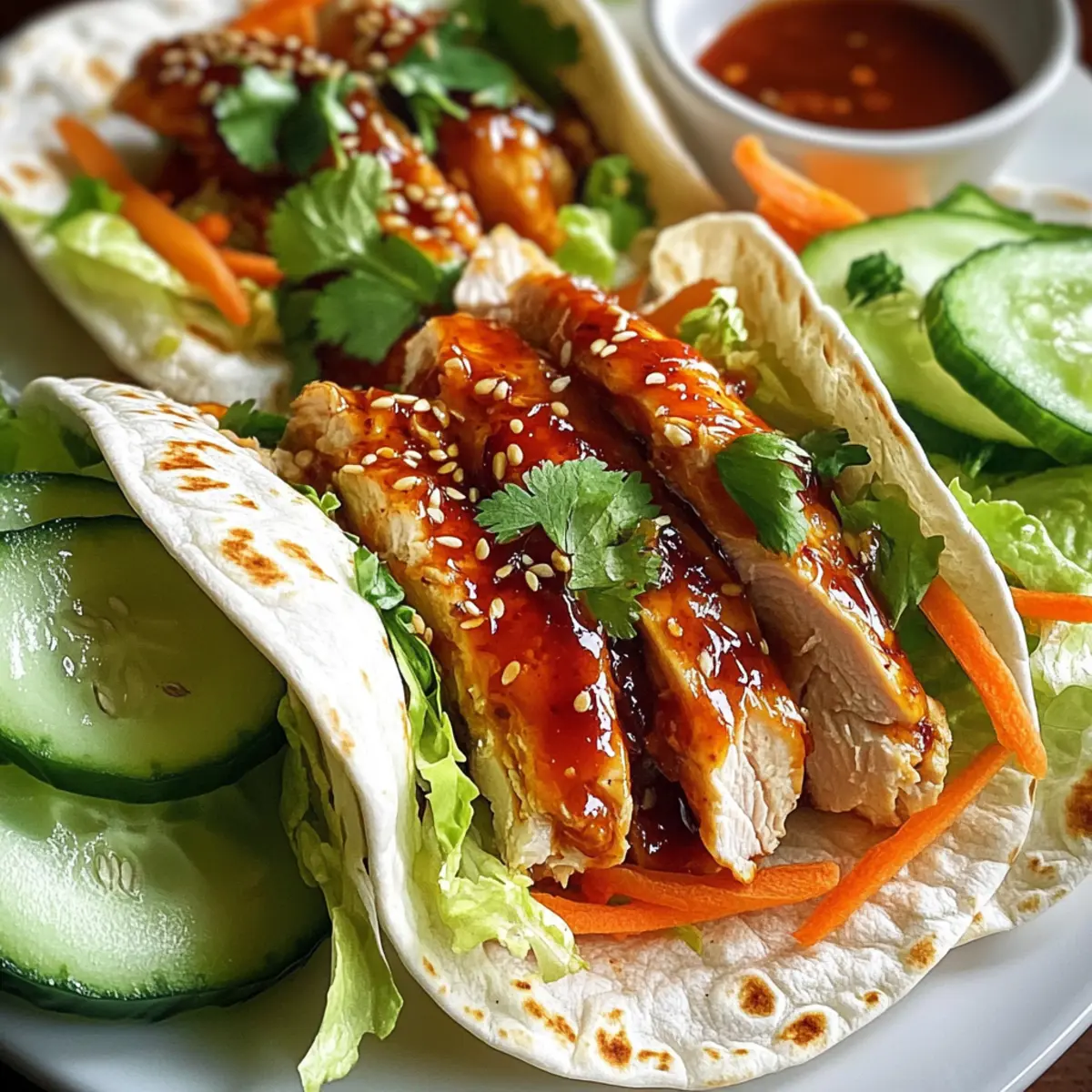 Sweet Chili Chicken Wraps That Bursting with Flavor