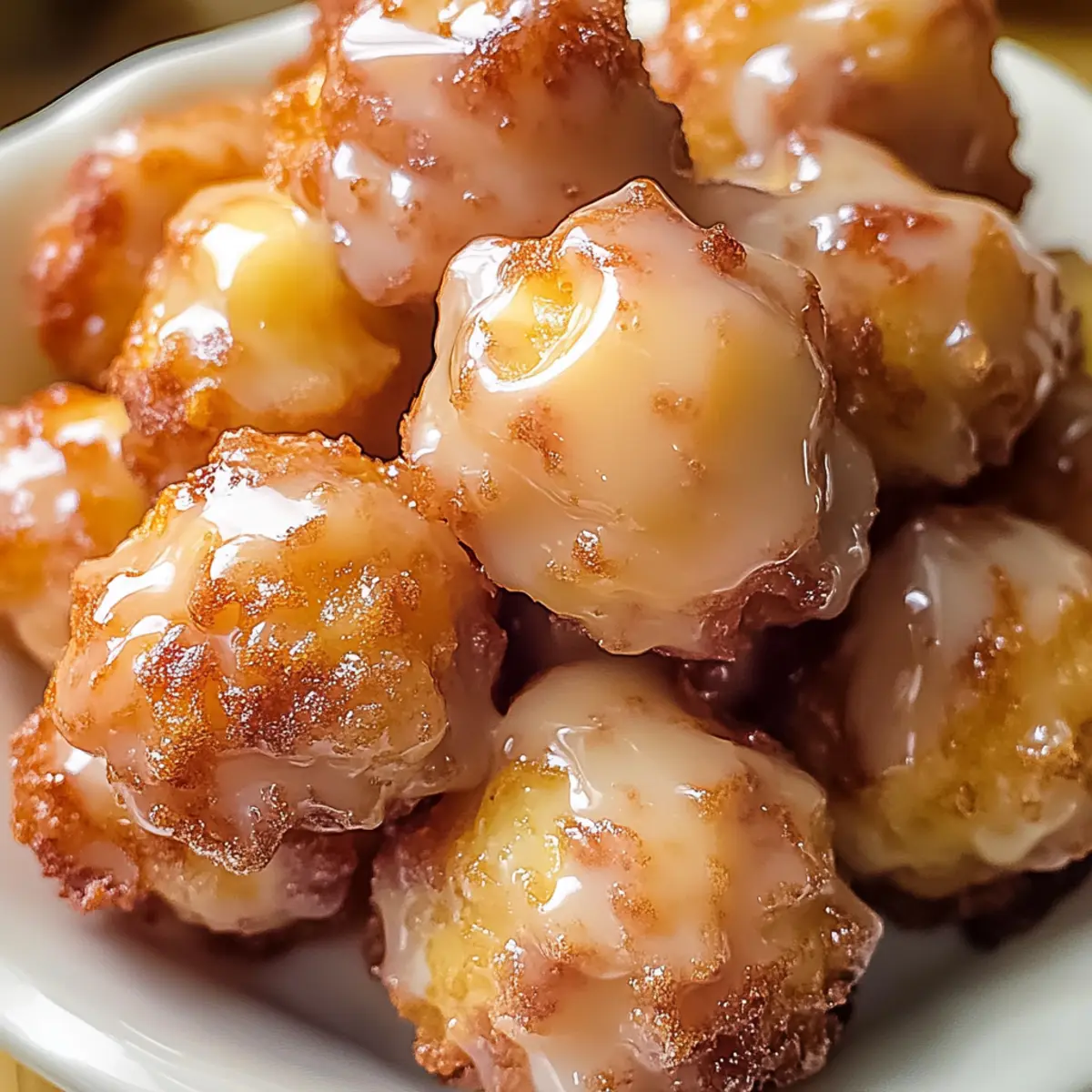 Delicious Baked Apple Fritter Bites with Cider Glaze