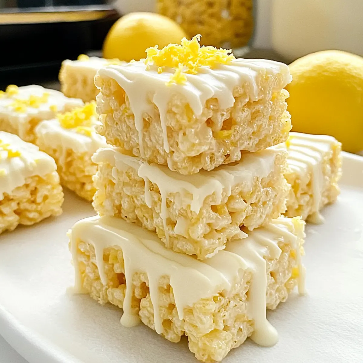 Zesty Lemon Rice Krispy Treats That Brighten Your Day