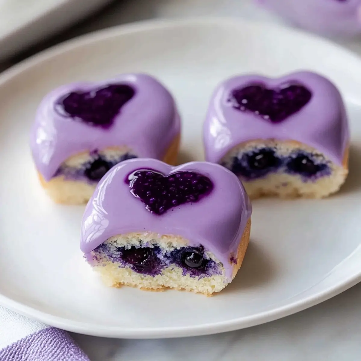 Mini Lavender Blueberry Cakes for a Sweet Floral Escape