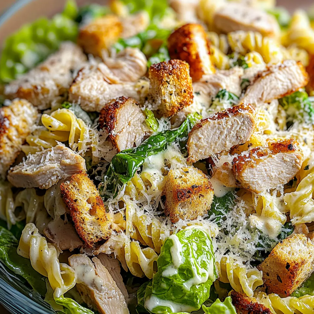 Savory Chicken Caesar Pasta Salad That’s Totally Customizable
