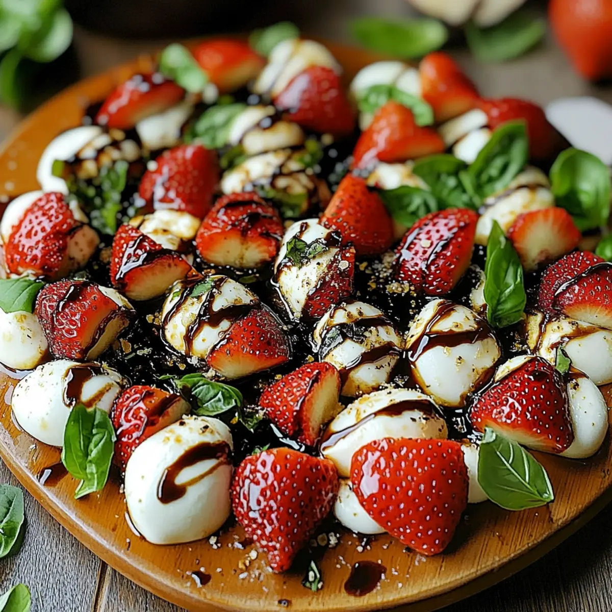Balsamic Strawberry Caprese: A Sweet Twist on Classic Flavor