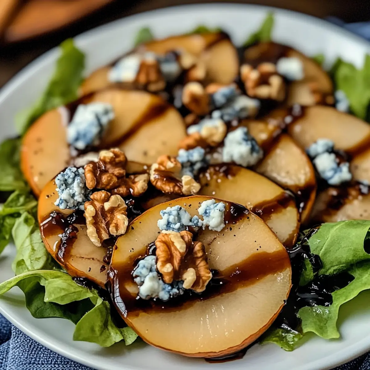 Caramelized Pear and Blue Cheese Salad for an Elegant Touch
