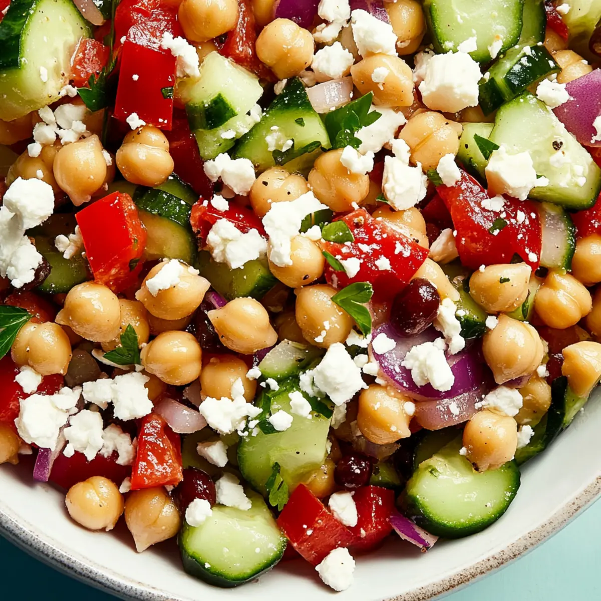 Mediterranean Chickpea Salad: A Colorful Protein Powerhouse
