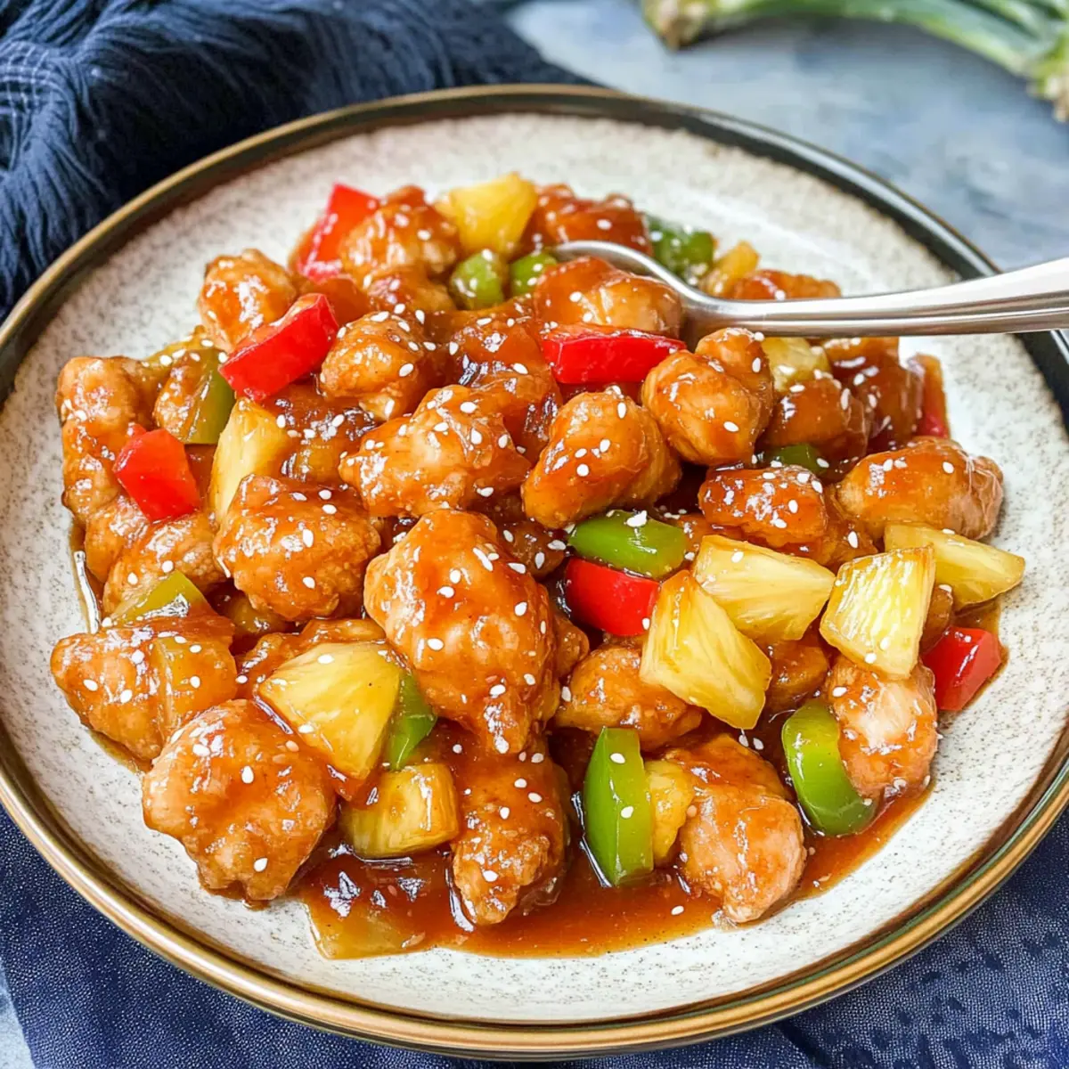 Air Fryer Sweet and Sour Chicken with a Healthy Twist