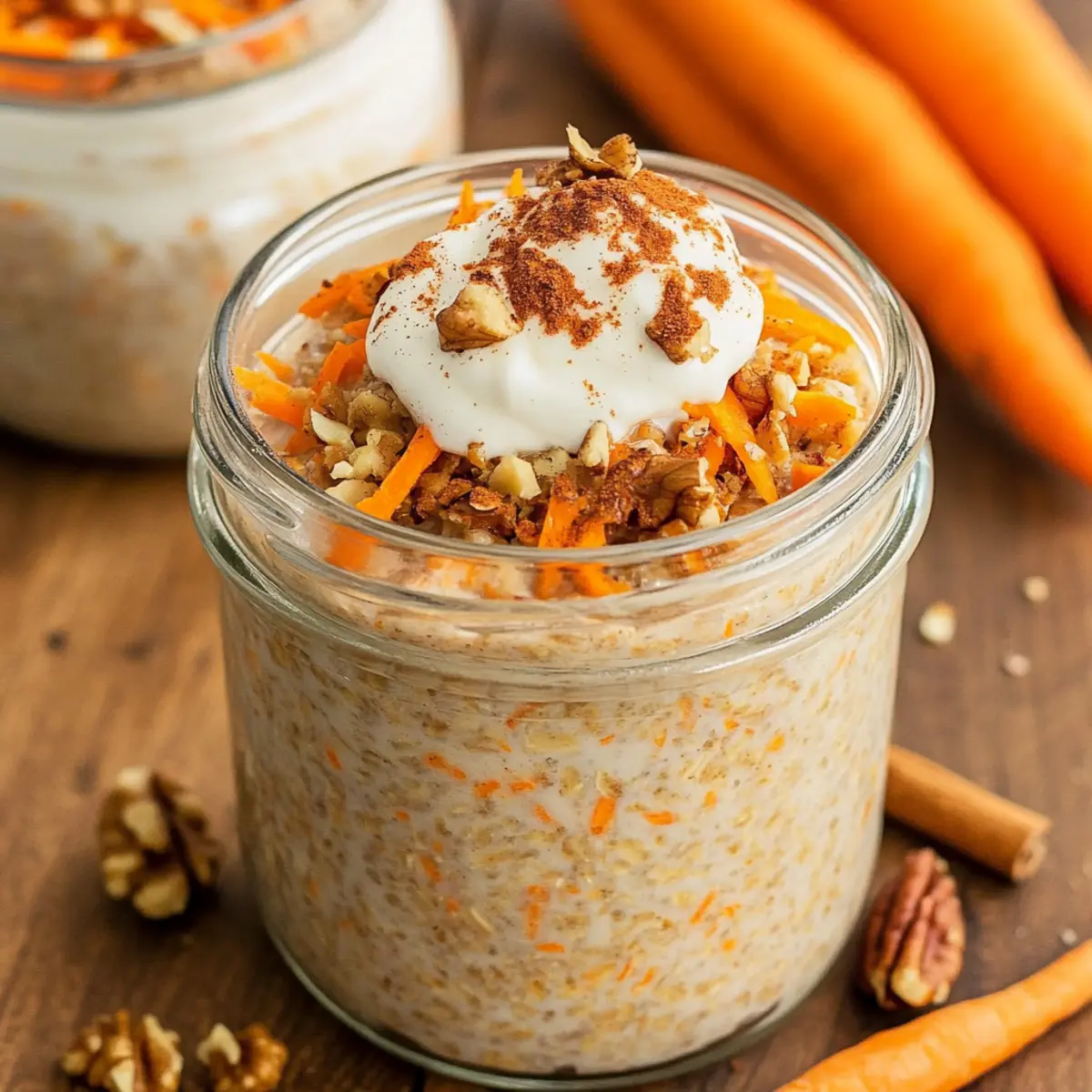 Carrot Cake Overnight Oats for a Dreamy Breakfast Delight
