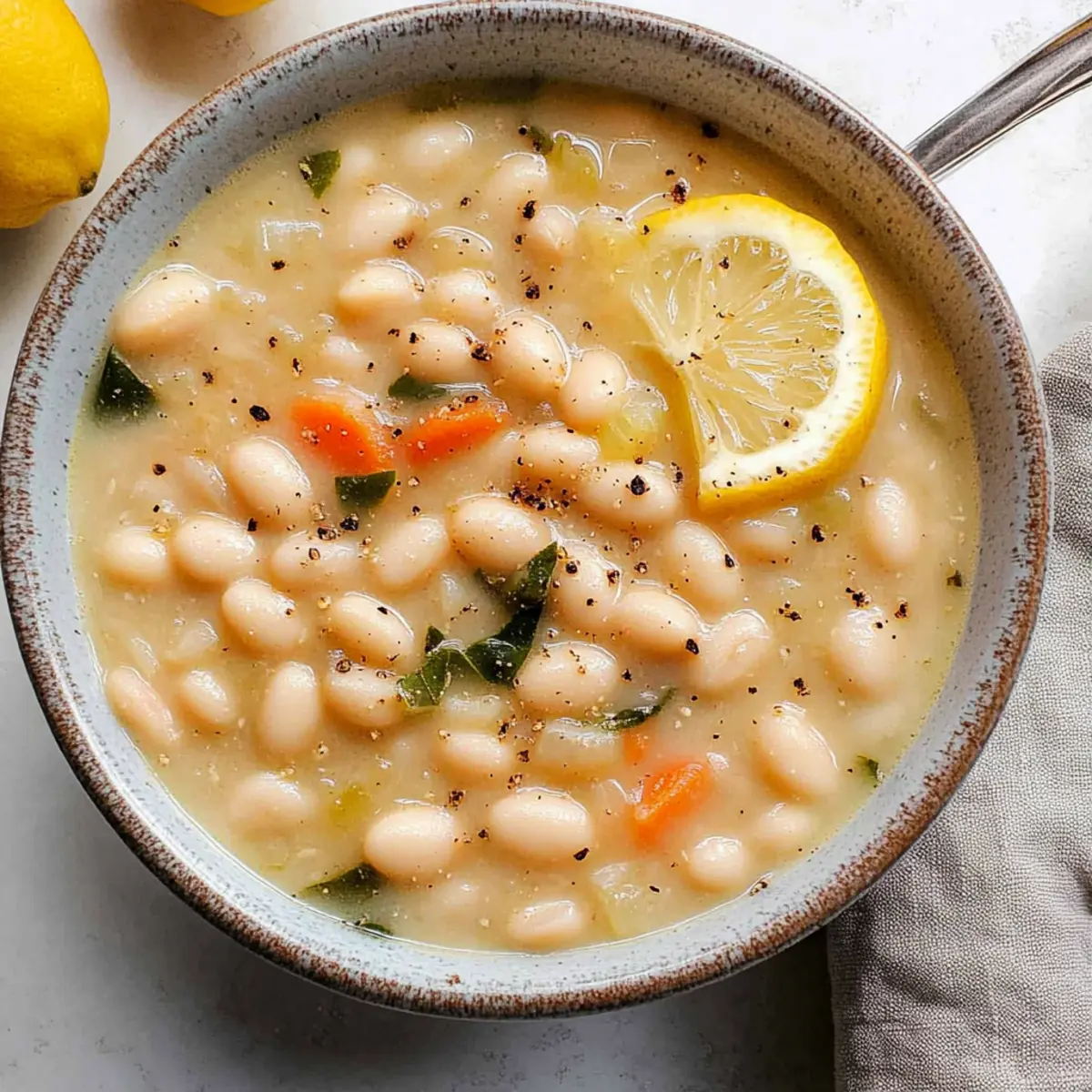 Greek White Bean Soup With Garlic & Lemon for Cozy Nights