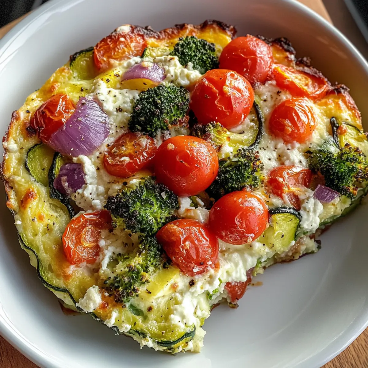 Delicious High-Protein Veggie Bake with Cottage Cheese Bliss