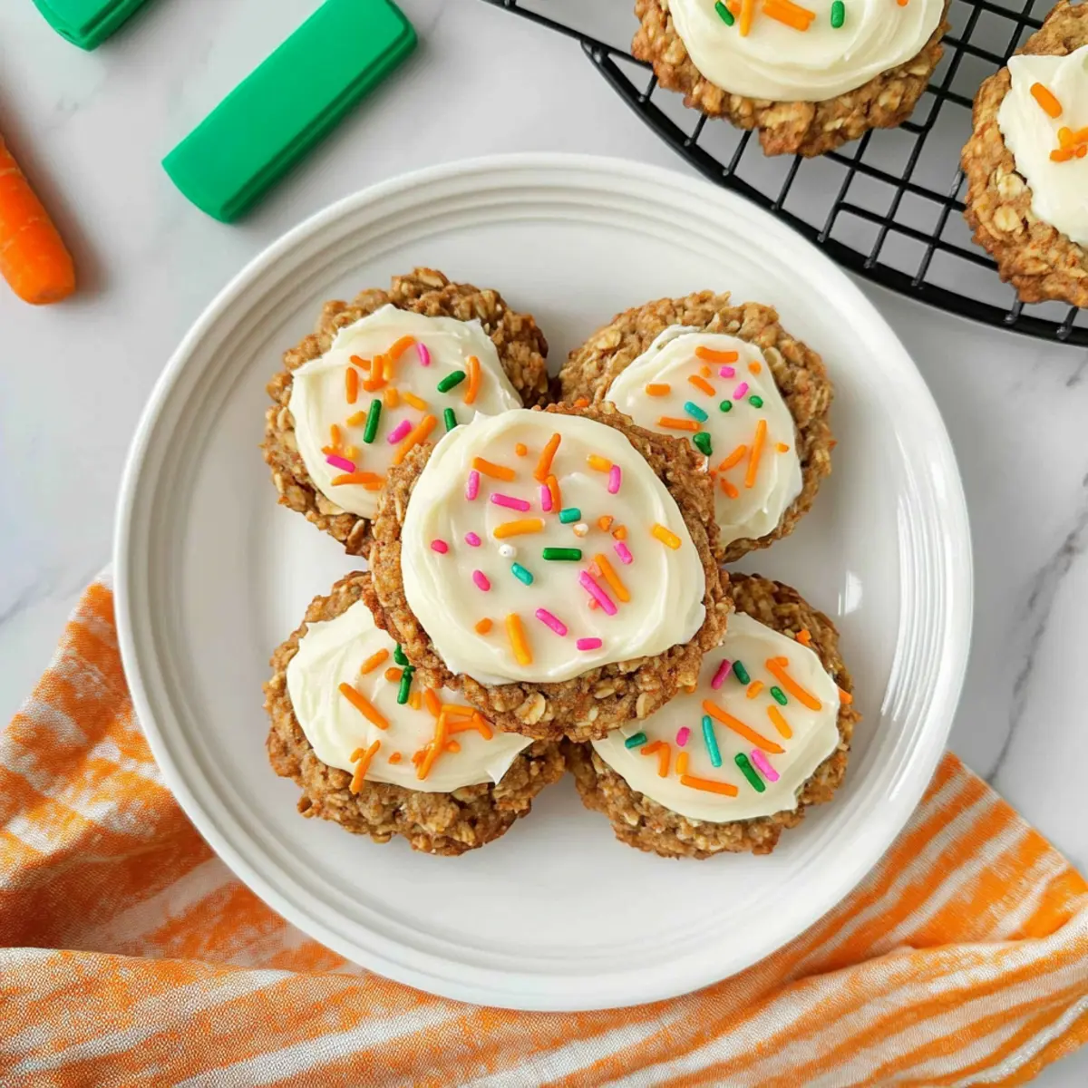Carrot Cake Cookies with Creamy Frosting Bliss