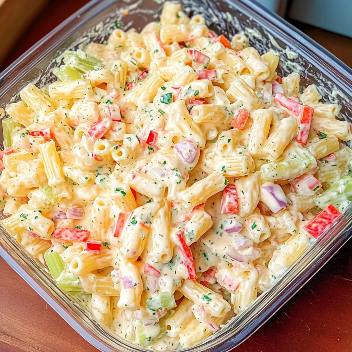 Creamy Cheddar Sour Cream Macaroni Salad for Your Next Picnic