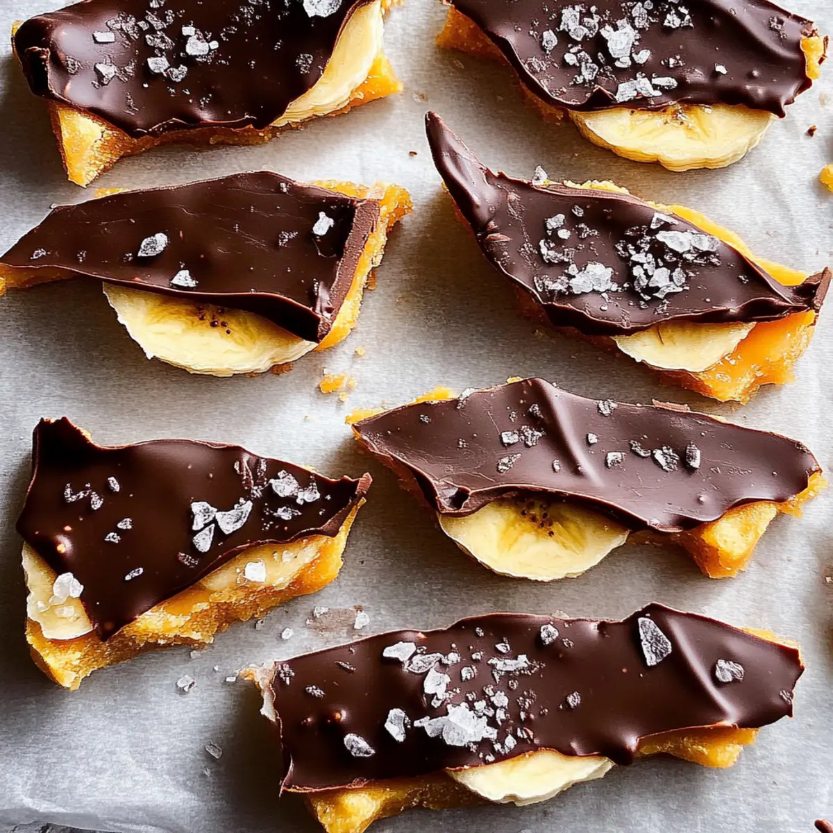 Delicious Chocolate Peanut Butter Banana Bark Ready in Minutes