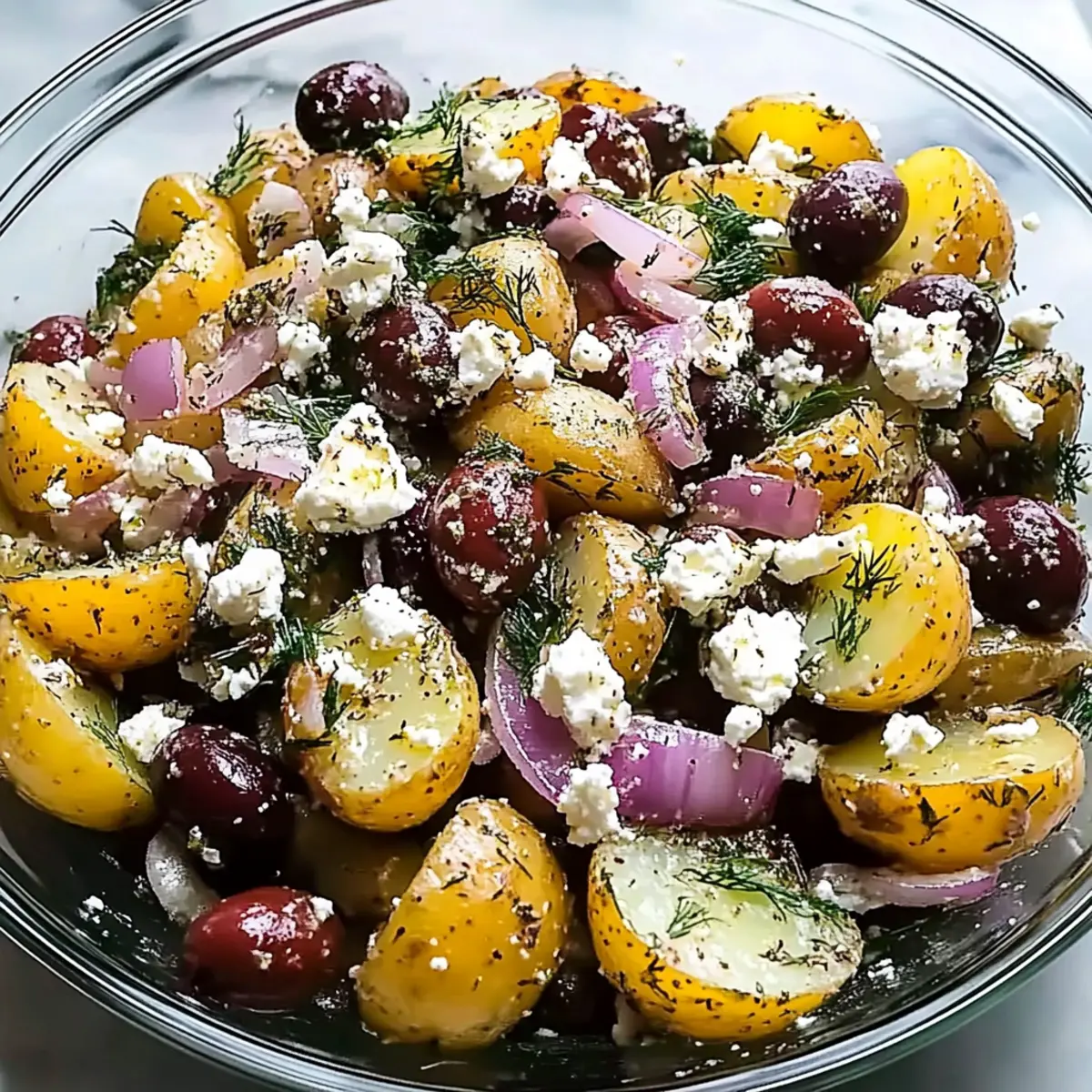 Delicious Olive Greek Potato Salad Ready in Minutes