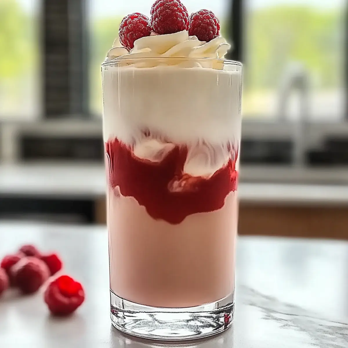 Refreshing Vanilla Raspberry Iced Latte for Summer Days