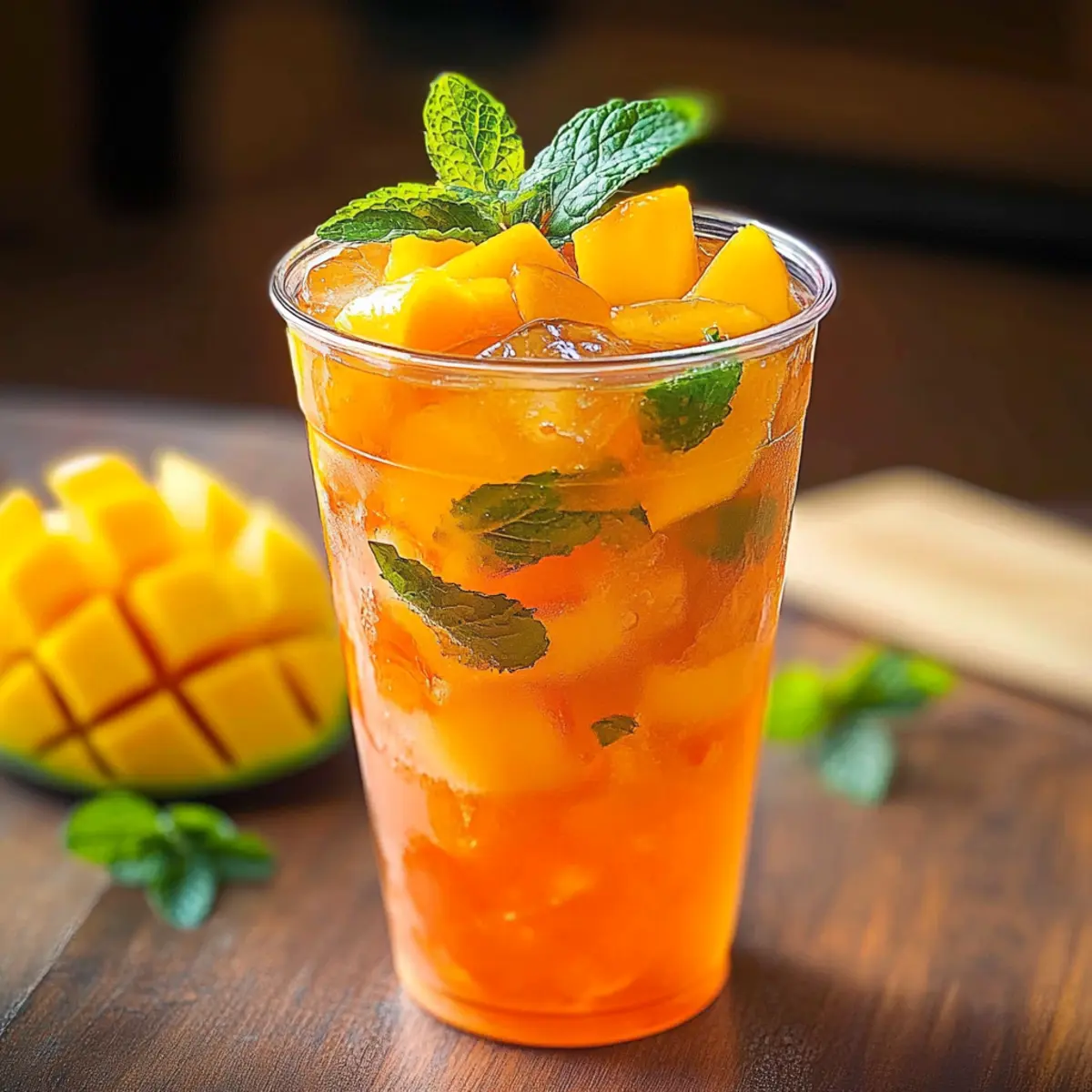 Mango Iced Tea: A Refreshing Tropical Escape in Every Sip