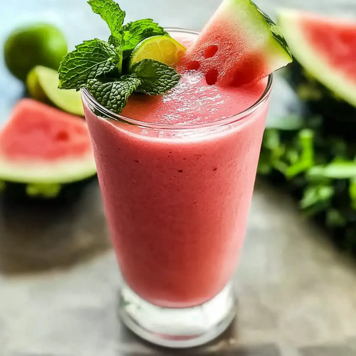 Cool Watermelon Smoothie with Lime for Ultimate Hydration