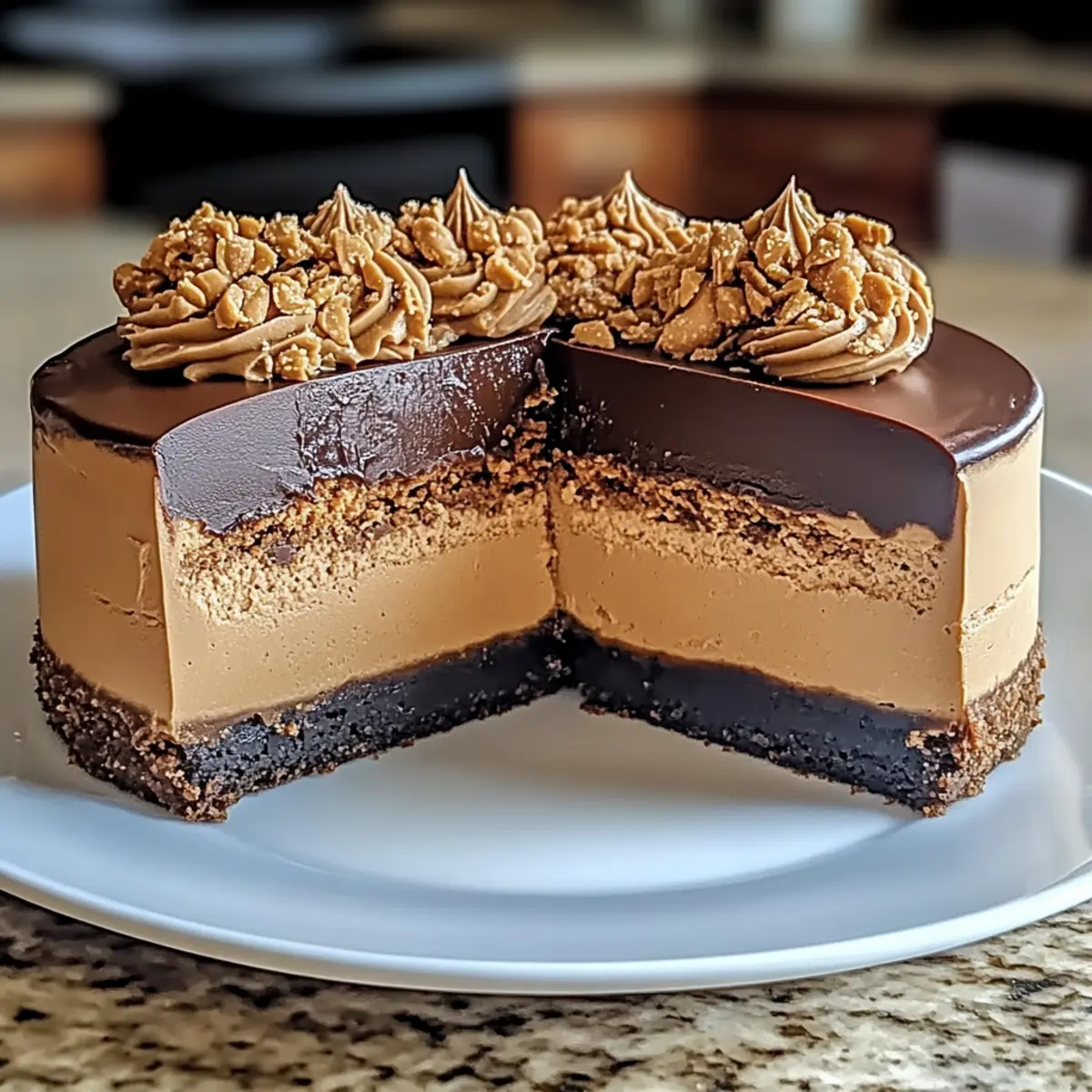 Irresistibly Decadent Chocolate Peanut Butter Cheesecake