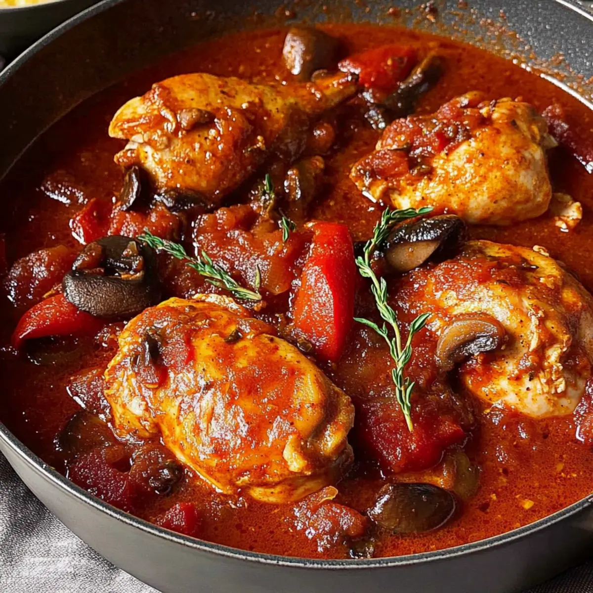 Savor the Comfort of Homemade Chicken Cacciatore