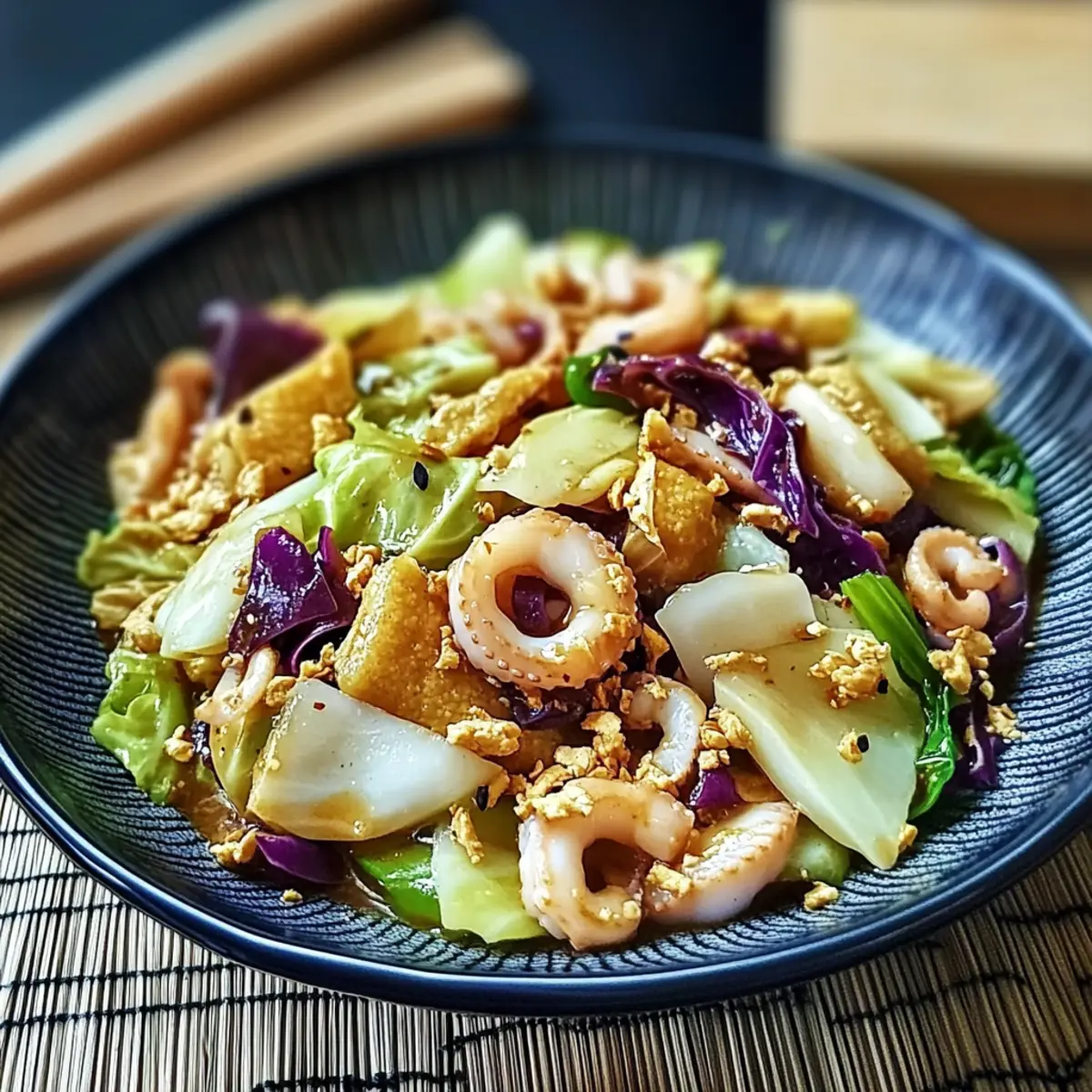 Delicious Cabbage and Squid Stir Fry Ready in Just 10 Minutes