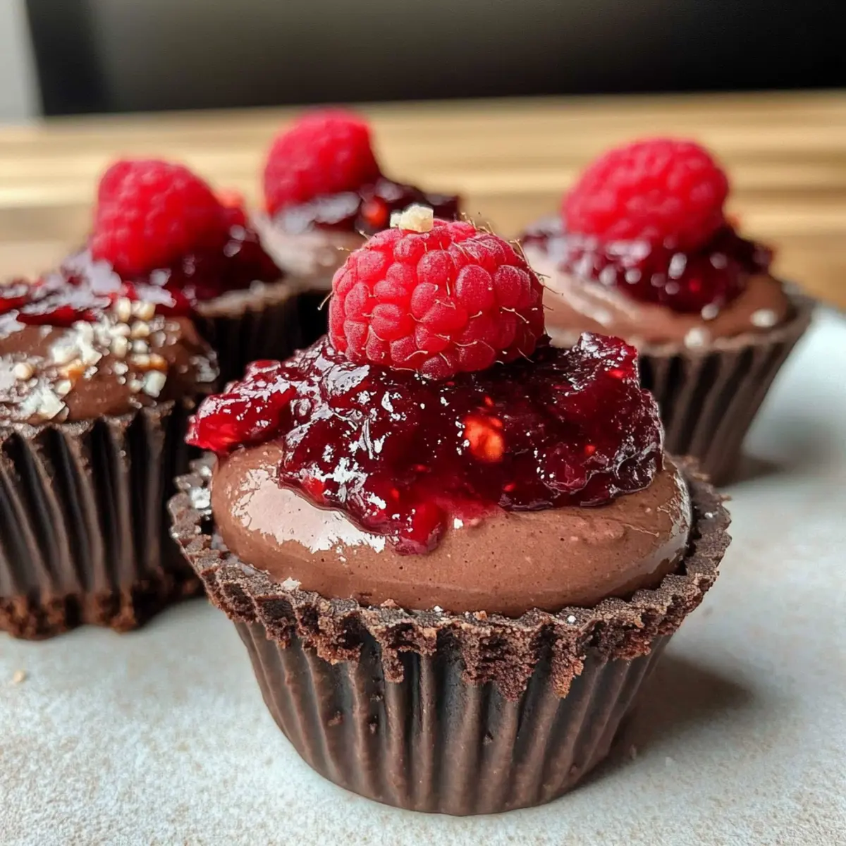Indulge in No Bake Raspberry Chocolate Mousse Cups Today