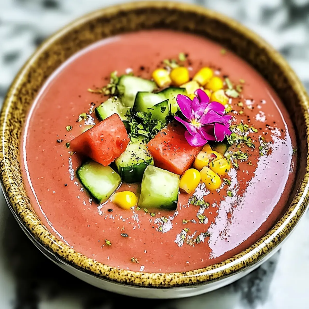 Refreshing Watermelon Gazpacho to Beat the Summer Heat