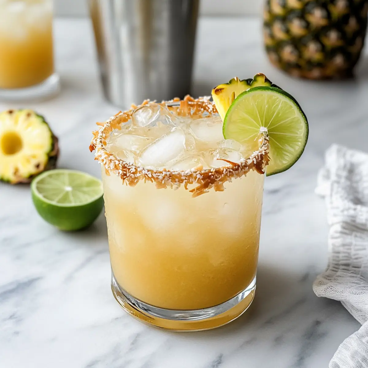 Pineapple Coconut Mockarita: Sip Into Paradise Today