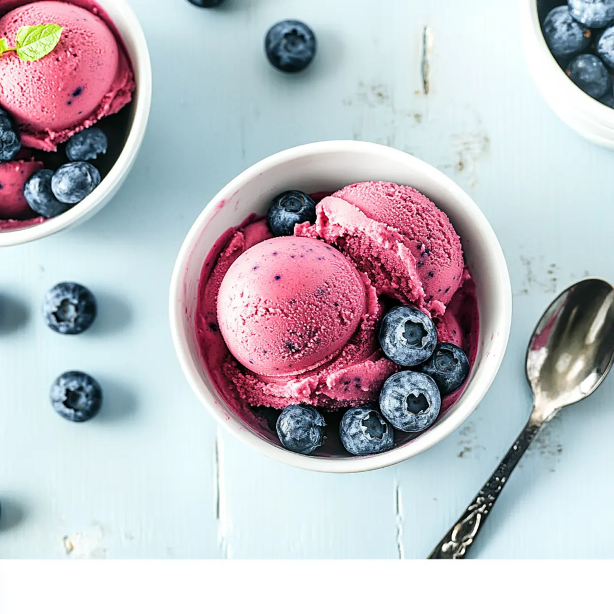Delightful Blueberry Sorbet: A Guilt-Free Blissful Treat