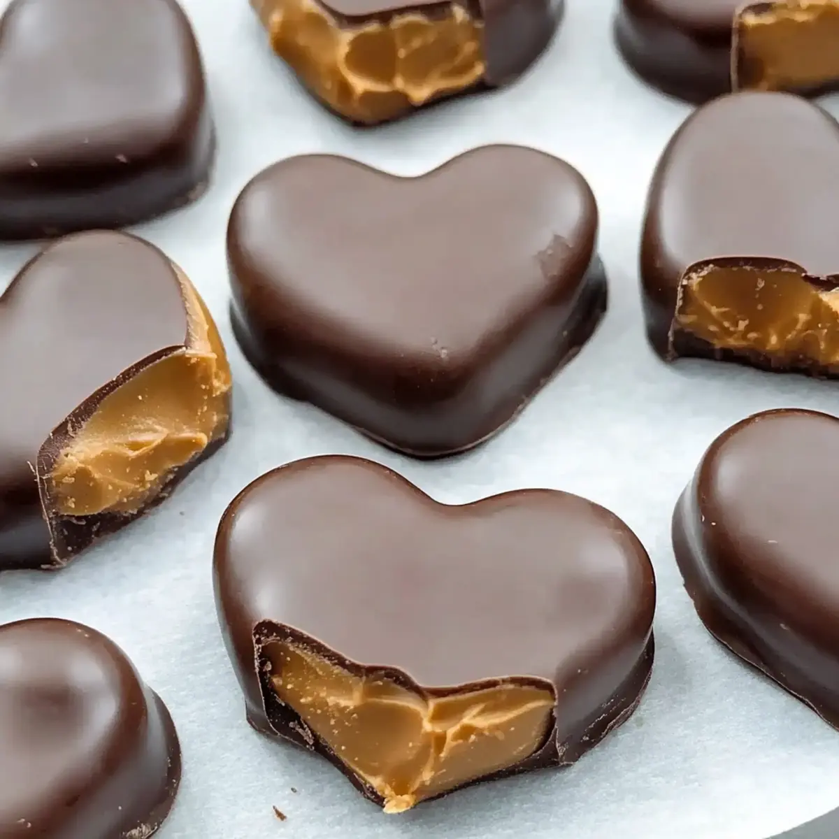 Chocolate Peanut Butter Valentine’s Heart – Sweet Love Bites