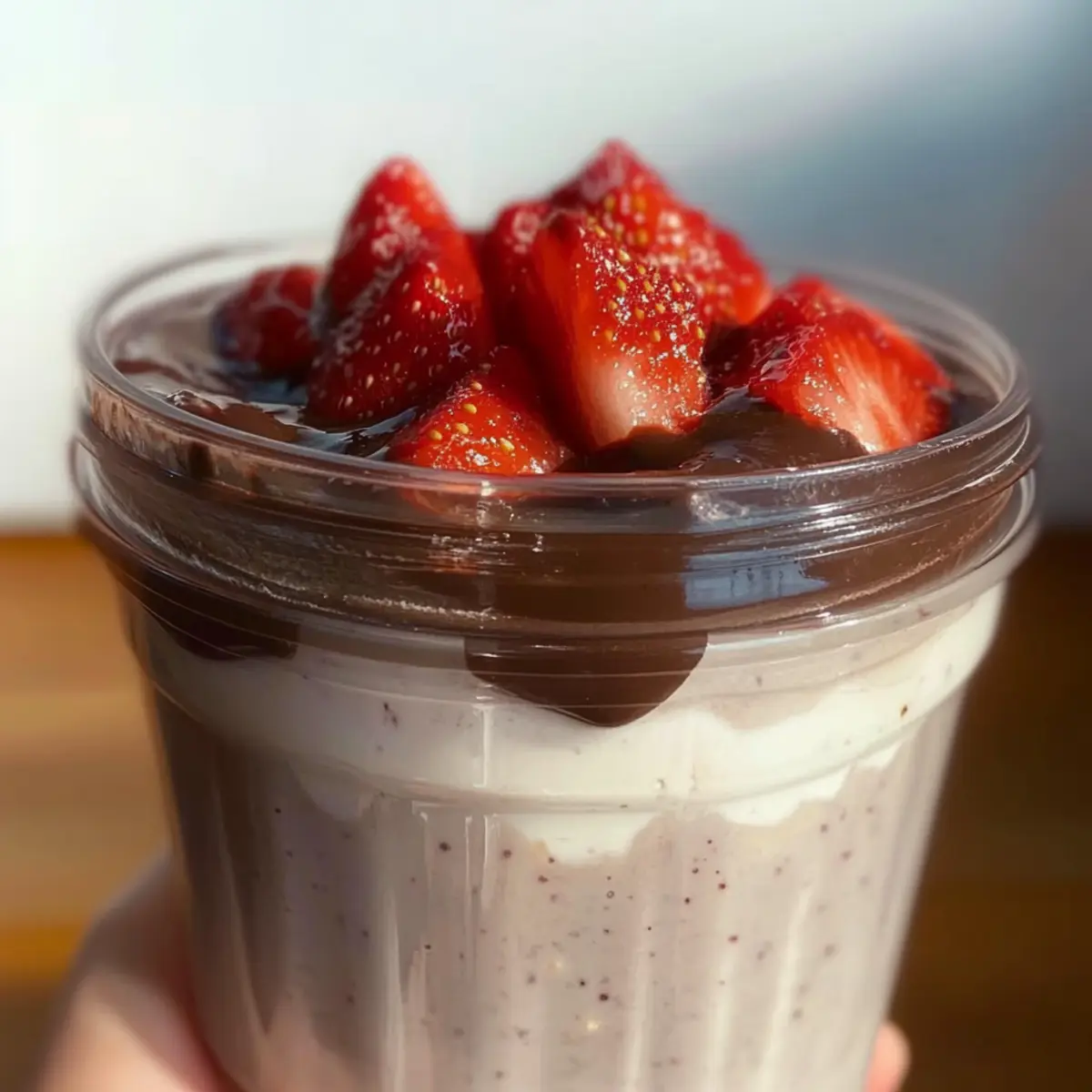 Blended Strawberry Oats: A Creamy Breakfast Delight