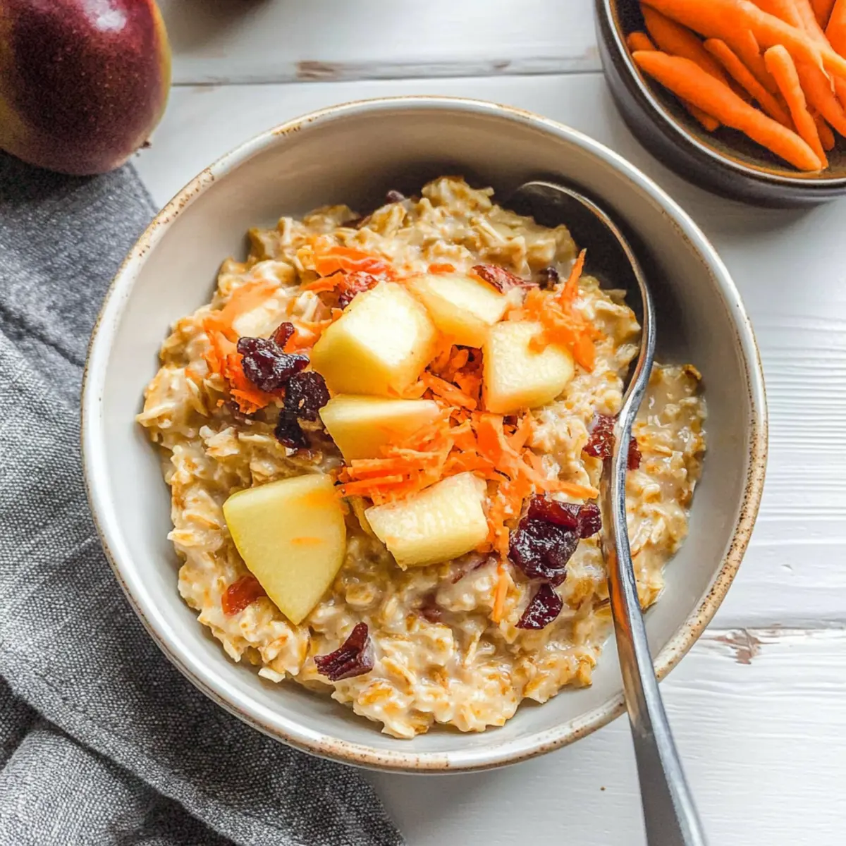 Quick and Creamy Apple Carrot Oatmeal for Busy Mornings