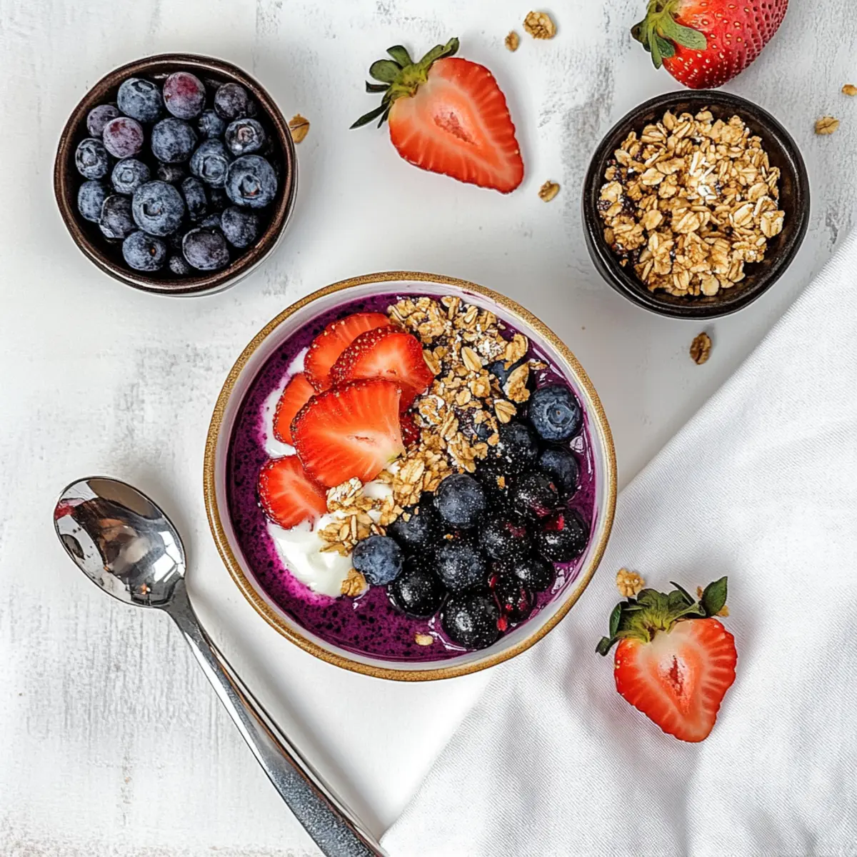 Delicious Ninja Creami Açai Bowl with Greek Yogurt Bliss