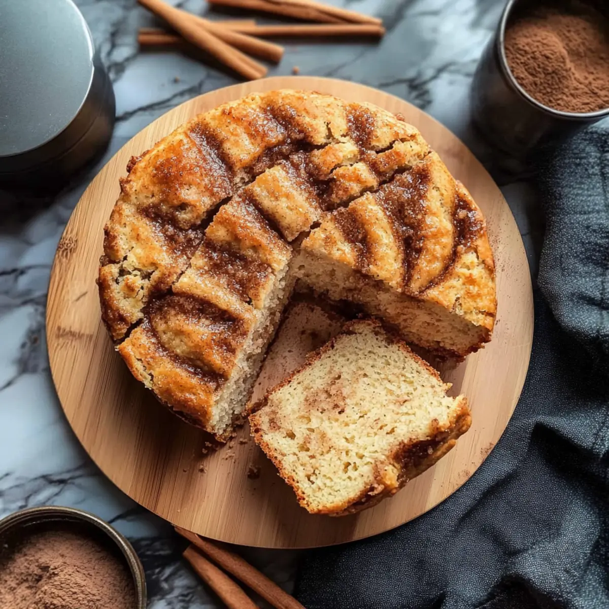 Melt-in-Your-Mouth Vegan Cinnamon Bread with No Kneading