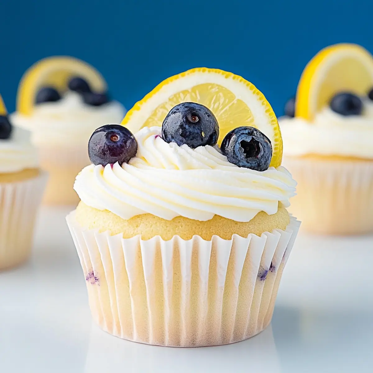 Lemon Blueberry Cupcakes That Burst with Flavor and Sunshine
