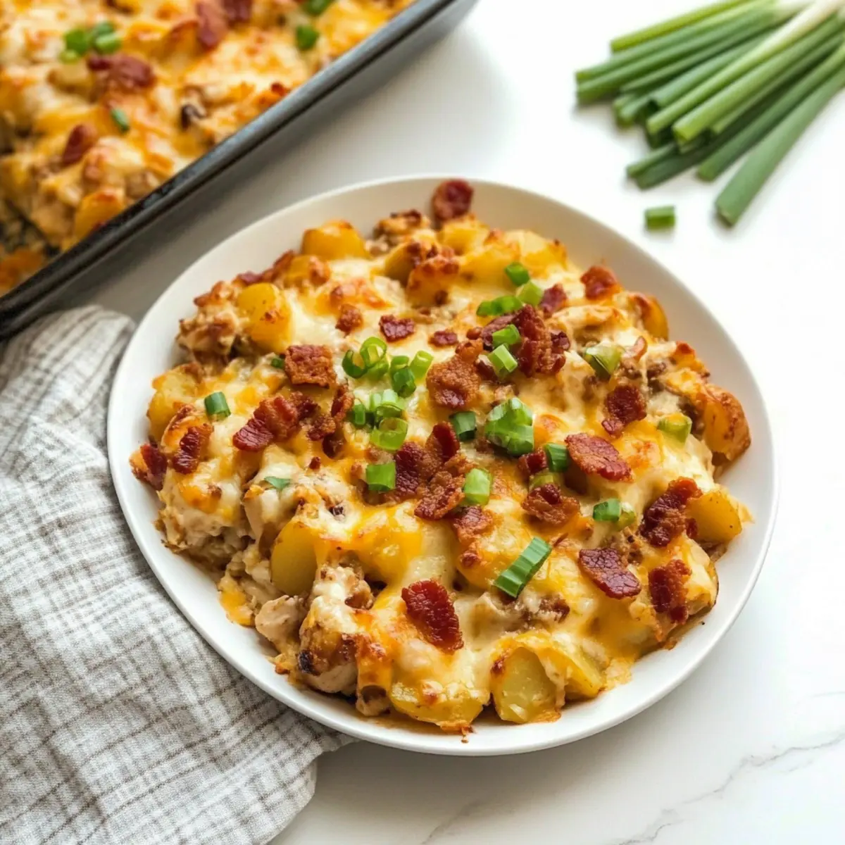 Delicious Chicken Bacon Ranch Casserole with Potatoes Magic