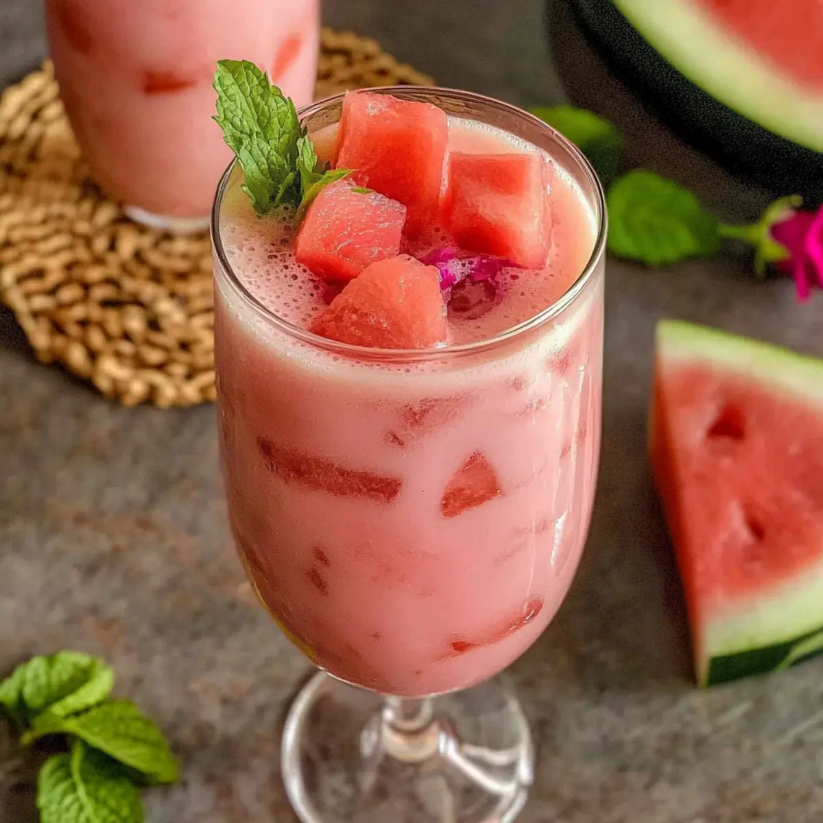 Delightful Watermelon Rose Drink Recipe for Refreshing Sips