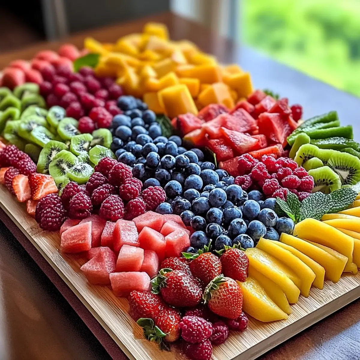 Colorful Summer Fruit Charcuterie Board for Refreshing Joy