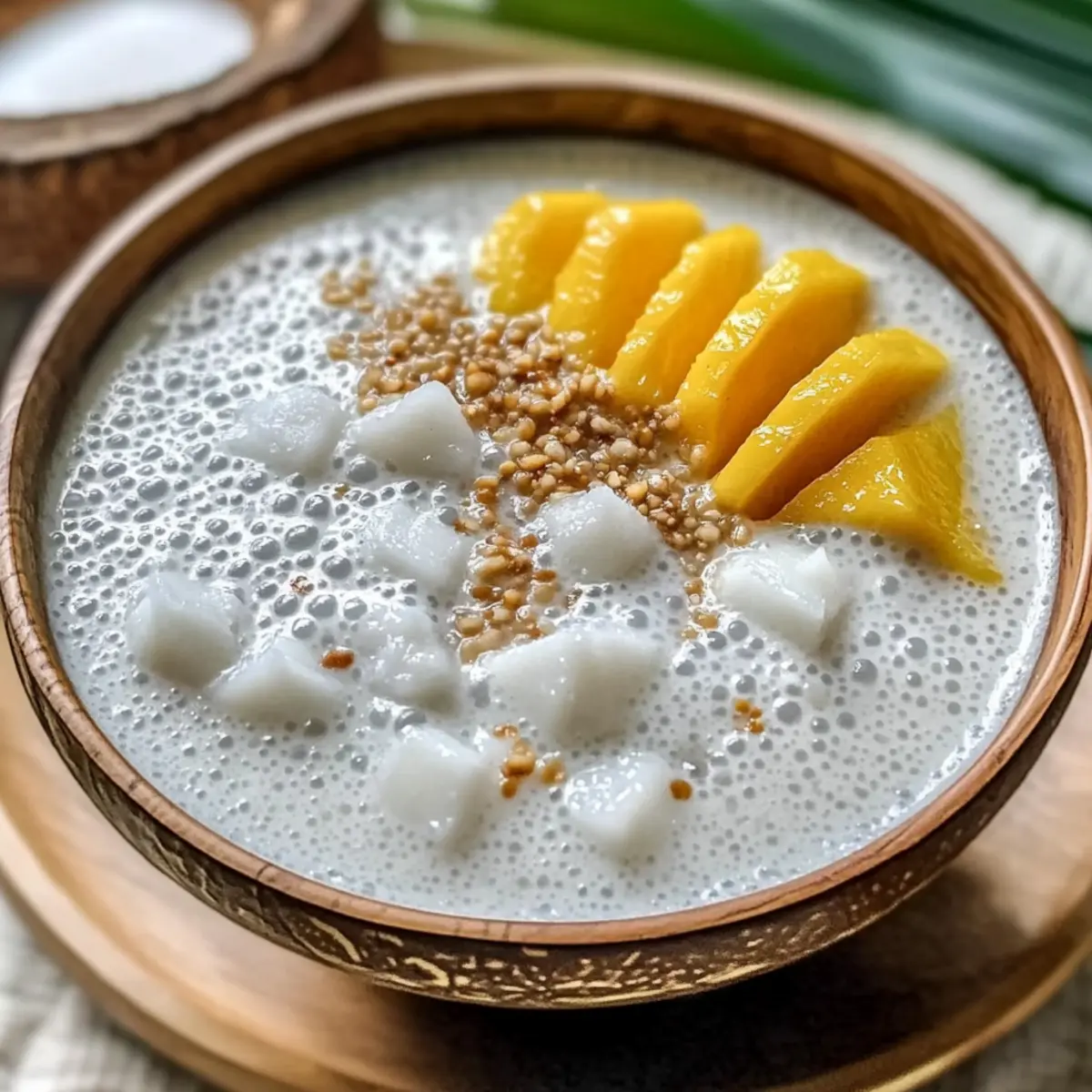 Indulge in Thai Coconut Sago Pudding – Enjoy a Tropical Delight