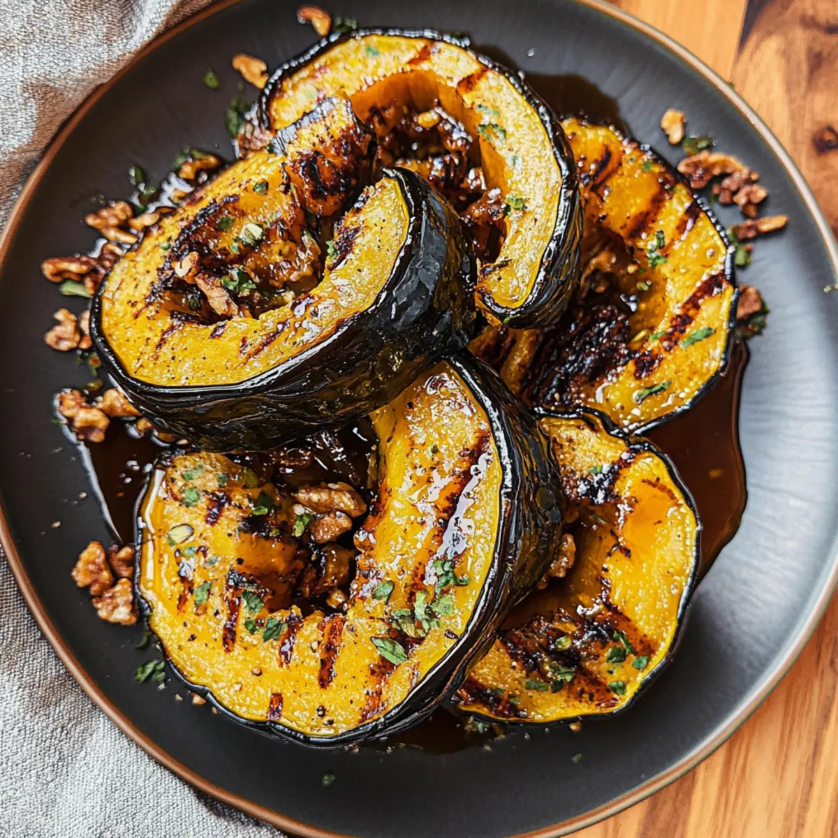 Grilled Acorn Squash with Maple Butter for Cozy Fall Moments