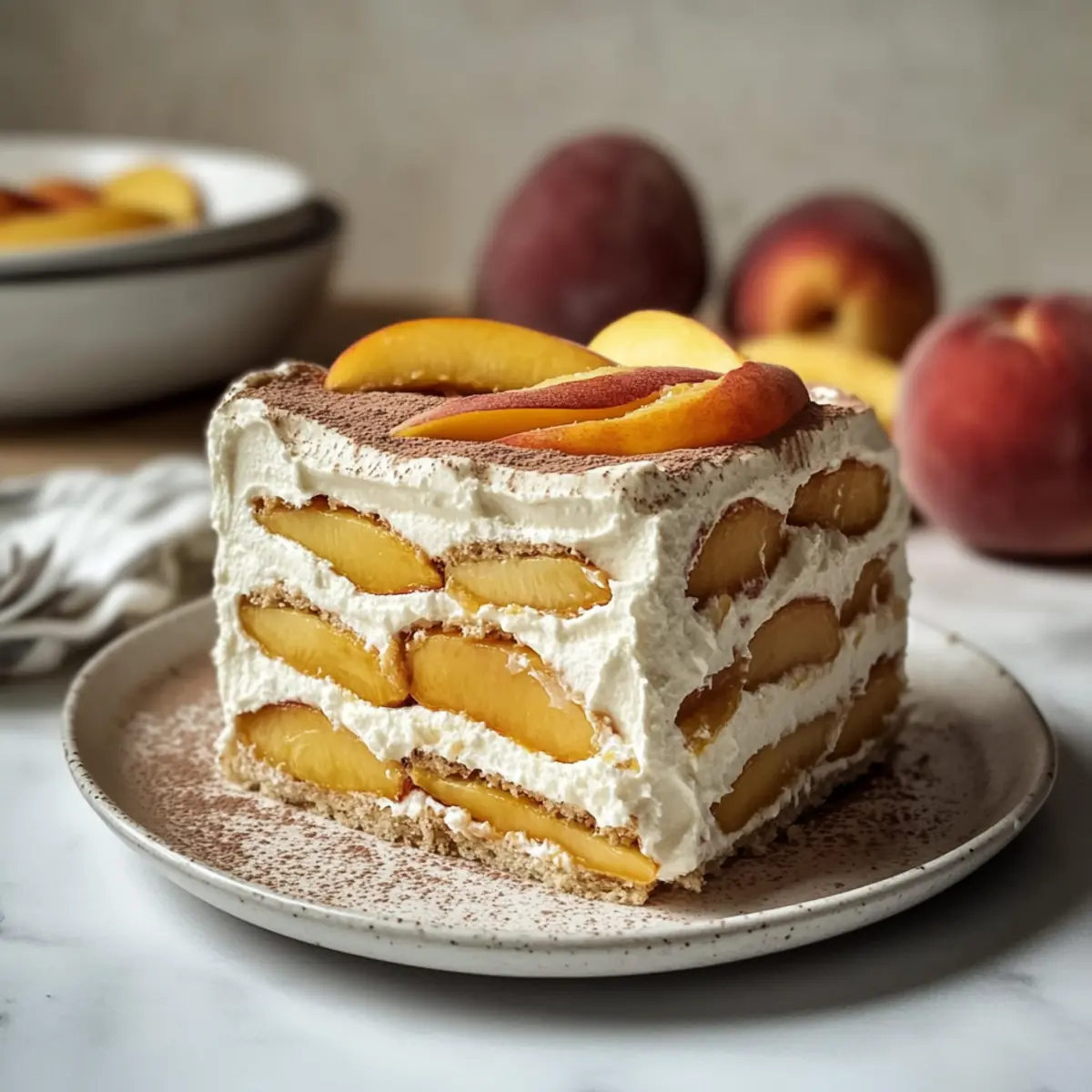 Peach and Cream Summer Tiramisu Recipe Your New Favorite Dessert