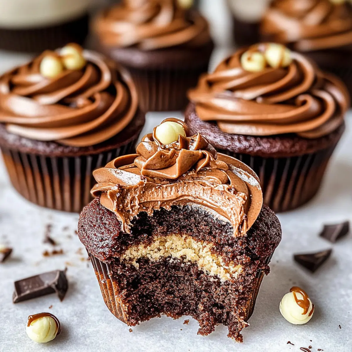 Decadent Nutella Cupcakes That Will Steal Your Heart