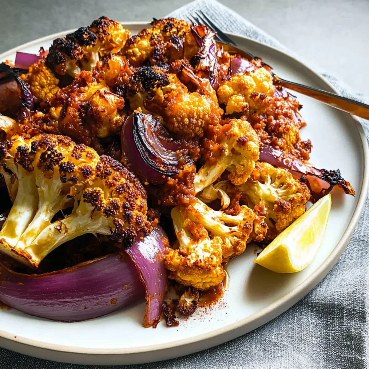 Harissa Roasted Cauliflower: Flavor-Packed Vegetarian Bliss